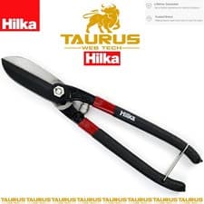 Image of HILKA 10" 250mm Tin Snips DIY Cutting Sheets Metal Leather Plastic UK FREE P&P