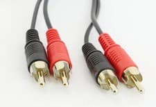 Image of 2 RCA to 2 RCA Gold Twin Phono Male Plug Audio Lead Cable 1m 2m 3m 5m 10m 20m