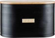 Image of Typhoon Otto Black Bread Bin 10,5L capacity - New but a dent at bottom, sticky t
