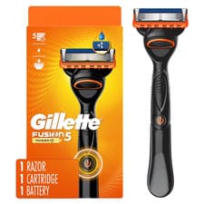 Image of Gillette Fusion5 Power Razor for Men, 1 Gillette Power Razor Handle + 1 Blade