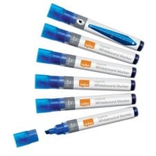 Image of Nobo Liquid Ink Whiteboard Pens Chisel Tip 10 Pack 1915383