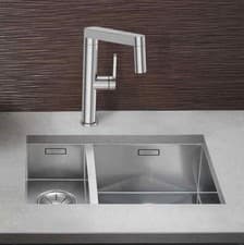 Image of Blanco 521614 ZEROX 340 180U RH 1.5 Bowl Undermount Stainless Steel Kitchen Sink