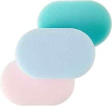 Image of Meridiana Standard Bath Sponge, Green/Pink/Blue