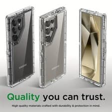 Image of Shock-Proof Survivor Clear Gel Case For Galaxy S24 Ultra,S23,S22,S21,A73,Note 20