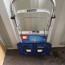 Image of Folding Hand Truck - 90KG Capacity Aluminium Trolley with Extendable Handle