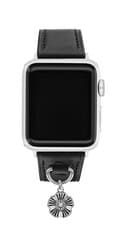 Image of COACH Apple Watch Strap Authentic Calfskin Leather Strap Black Compatible with