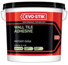 Image of Evo-Stik Instant Grab Wall Tile Adhesive Ready Mixed Ceramic Mosaic- 5L