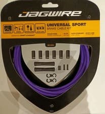 Image of Jagwire Universal Sport Brake Cable Kit - PURPLE - UK STOCK - FAST POST