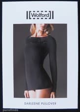 Image of WOLFORD DARLEENE PULLOVER SWEATER SIZE XS IN BLACK NWT