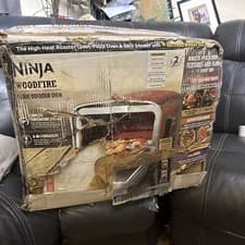Image of Ninja Woodfire Electric Outdoor Oven Artisan Pizza Maker Damaged Box Dent Back
