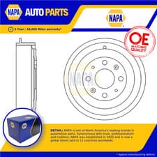 Image of Brake Drum fits VAUXHALL CORSA D 1.0 Rear 06 to 14 NAPA 13423797 55701379 568269