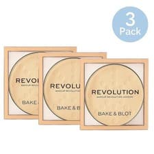 Image of Revolution Matte Base Pressed Powder Bake & Blot Banana (Lot of 3)