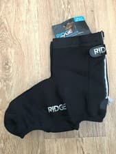 Image of Ridge Overshoes Sz UK 6-8 EU 39-42 Black Cycling Neoprene Bike Shoe Covers NEW