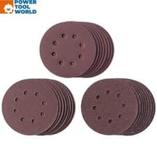 Image of Einhell 49491974 Quick-Stick 125mm Sandpaper Set x25 Pcs For Rotary Sanders