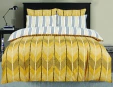 Image of Luxury Reversible Duvet Cover Quilt Cover Bedding Set Single Double King Size UK