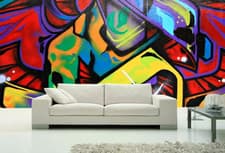 Image of 3D Painted Graffiti B4593 Wallpaper Wall Mural Removable Self-adhesive Amy