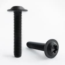 Image of Black Stainless Steel Torx Button Flange M4 M5 M6