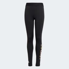 Image of ADIDAS Girl's Black UP2MV Aeroready Leggings RRP £40
