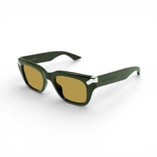 Image of Alexander McQueen Green Sunglasses
