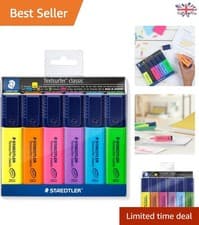 Image of Elegant 6-Pack Assorted Color Highlighters with Ultra-Soft Chisel Tip