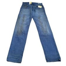 Image of G-Star 3301 Low Tapered Azure Blue Aged Denim Jeans Size W29 x L32