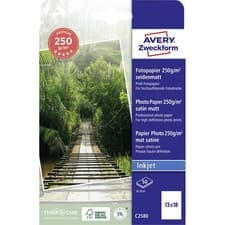 Image of Avery-Zweckform C2580 Premium Semi-gloss Photo Paper 13x18cm 250g/m² 50 sheets
