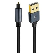 Image of USB-A to TOSLINK Optical Audio Adapter SPDIF DAC PCM Stereo Output Converter