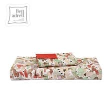 Image of 100% Percale Cotton Duvet Cover Set Pebbles 400TC