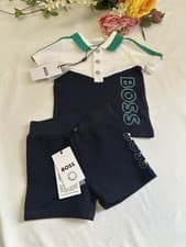 Image of BNWT Baby Boys Hugo Boss Shirt And Shorts Set Summer Outfit Age 1 Month