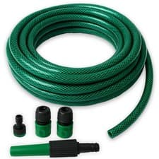 Image of 15M 30M 50M Garden Hose Pipe Set With Nozzle, Fittings and 4 Spray Patterns