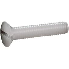 Image of Toolcraft Slotted Countersunk Screws DIN 963 Polyamide M4 x 30mm Pack Of 10