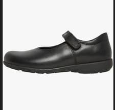 Image of Girl’s School Shoes Start-Rite Classroom Black Leather School Shoes UK 3