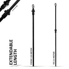 Image of Extending Telescopic Cloth Line Prop 2.4M Dryer Support Clothes Line Prop