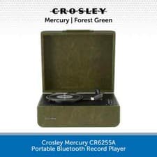 Image of Crosley Mercury Bluetooth Turntable 3-Speed Vintage Vinyl Record Player CR6255A