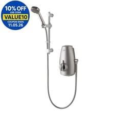 Image of Aqualisa Aquastream Power Shower Thermostatic Satin Chrome 4 Spray 813.40.01