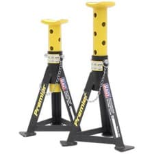Image of Sealey Axle Stands (Pair) Premier 3tonne Capacity per Stand - Yellow