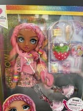 Image of NEW Rainbow High Sparkle & Shine Rosetta Pink Fashion Doll