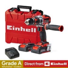 Image of Einhell Cordless Combi Drill 18V Driver Brushless Battery Kit Refurb GRADE A