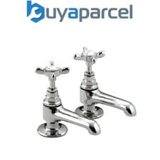 Image of Bristan 1901 Basin Taps with Ceramic Disc Valves Chrome
