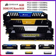 Image of Corsair Vengeance DDR3 4GB 8GB 1333 1600 1866 2133 2400 Desktop Memory RAM Lot