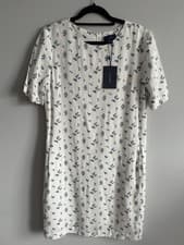Image of GANT Breezy Harvest Print Dress in Eggshell size 10 Brand New