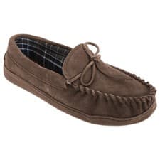 Image of Sleepers Mens Adie Real Suede Moccasin Slippers 3 Colours 7 DF836