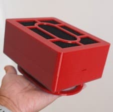 Image of RED Almost SILENT - Quiet True HEPA Air Purifier Mini 3.0