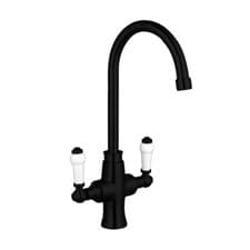 Image of Delphi Buckworth Kitchen Sink Mixer Tap - Black Kitchen Tap