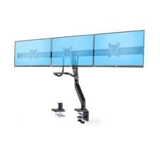 Image of StarTech Crossbar Triple Monitor Desk Mount For Up To Three 27in Screens VESA...
