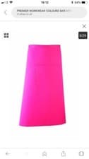 Image of Premier Colour Bar Apron Workwear Long Continental Style Bar Single Pocket Apron