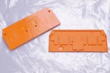 Image of 5x WAGO 280-326 End and Intermediate Plate; 2.5 mm thick; Orange NEW