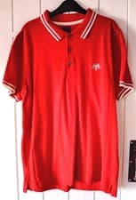 Image of  Men's Soviet Polo Shirt Large Red Limited Edition Eagle Wired World
