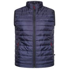 Image of Mens Kam Quilted Padded Puffer Smart Gilet Body Warmer Jacket M-XXL