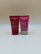 Image of New Sealed Clarins Rose Radiance Cream 15ml & Super Restorative Night cream 15ml